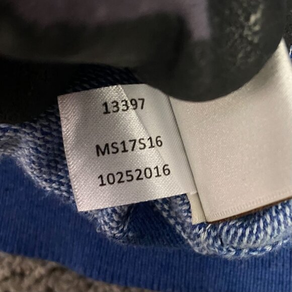 Peter Millar 1/4 Zip Sweater Men's Large Fits Medium Blue Birdseye Cotton Silk - Picture 5 of 8